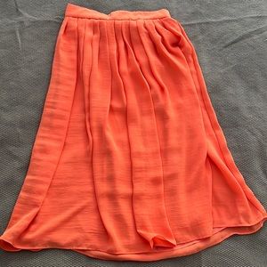 Orange Mango Midi Skirt - XS summer skirt. Orange midi skirt long skirt orange